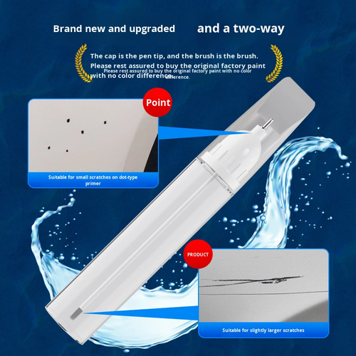 Car Scratch Repair Pen — Waterproof, Fade-Resistant, Non-Yellowing — (Black, White, Silver) — Touch-Up Paint Pen