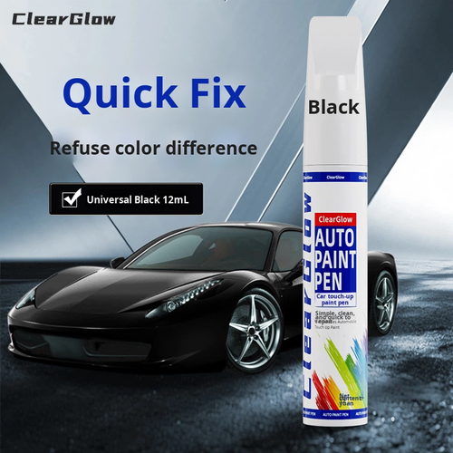 Car Scratch Repair Pen — Waterproof, Fade-Resistant, Non-Yellowing — (Black, White, Silver) — Touch-Up Paint Pen