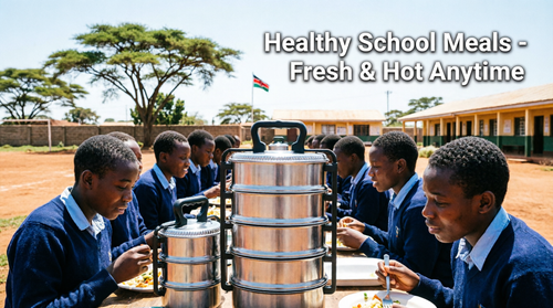 Premium Stainless Steel Insulated Food Container - Leak-Proof Thermal Lunch Box for Work & School in Kenya