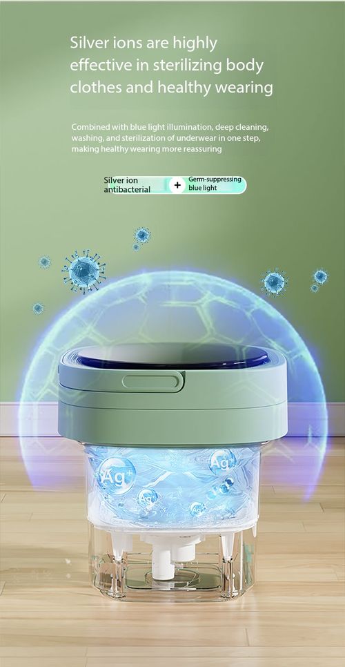 8L Compact Foldable Washer with Spin Dry - Perfect for Student Dorm, Travel, Camping & Baby Care