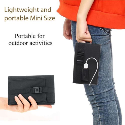 20W Solar Power Backup for Kenya - Foldable Monocrystalline Charger Bag, USB Charging During Blackouts