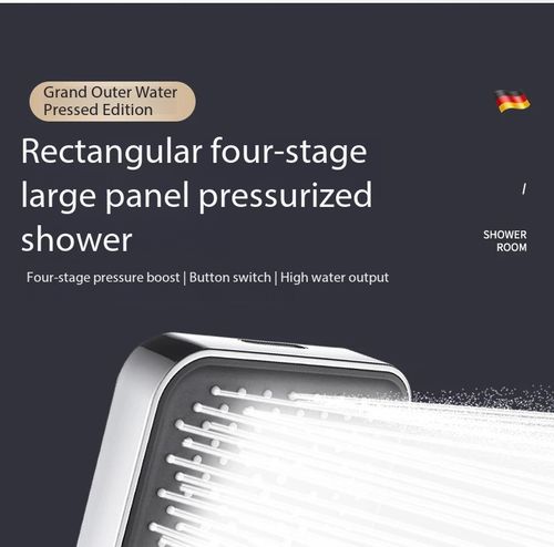 Super High Pressure Shower Head Water Saving Bathroom Spray Nozzle Easy Install for Kenya Homes