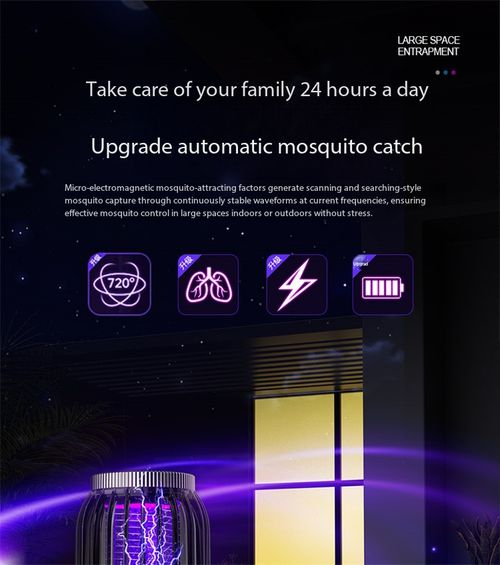 Eco-Friendly Solar Powered Mosquito Trap with USB Backup - Dual Charge Insect Killer Lamp Kenya