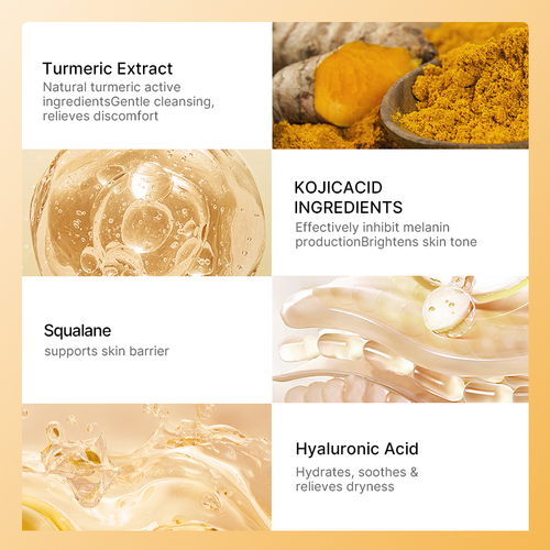 Exclusive Organic Body & Face Exfoliating Spray — Infused with Kojic Acid and Turmeric — Deep Cleansing, Exfoliating, Moisturizing, and Skin-Smoothing — Suitable for Women