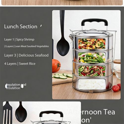 Premium Stainless Steel Insulated Food Container - Leak-Proof Thermal Lunch Box for Work & School in Kenya