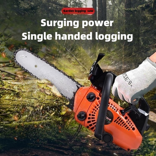 Model 2500 Single-Handed Mini Chainsaw: Compact Household Firewood-Splitting Tool—High-Power Gasoline-Powered Outdoor & Home Cutting and Logging Saw