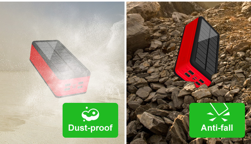 50000mAh Large Capacity Solar Wireless Power Bank with LED Camping Lantern - Fast Charge Outdoor Portable Charger (Private Mold)