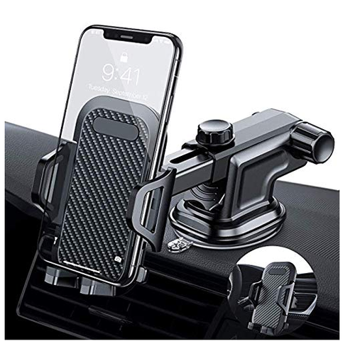 Universal Phone Mount, Dashboard & Windshield Suction Cup Cellphone Holder for iPhone Samsung, Google, All Smartphones Accessories Grip Stand