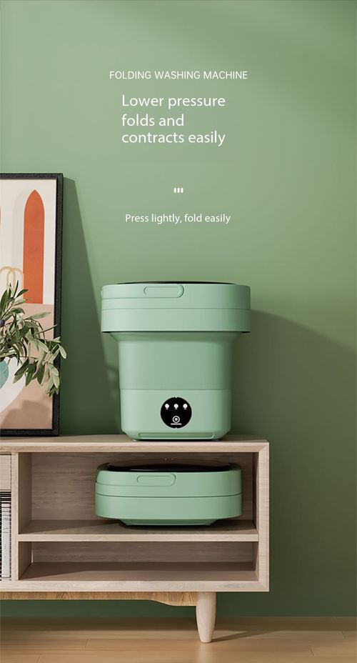 8L Compact Foldable Washer with Spin Dry - Perfect for Student Dorm, Travel, Camping & Baby Care