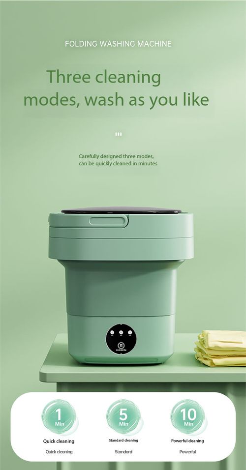 8L Compact Foldable Washer with Spin Dry - Perfect for Student Dorm, Travel, Camping & Baby Care