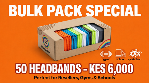 Premium Sports Headband - Sweat-Wicking & Quick-Dry Hair Band for Running, Gym & Outdoor Sports in Kenya