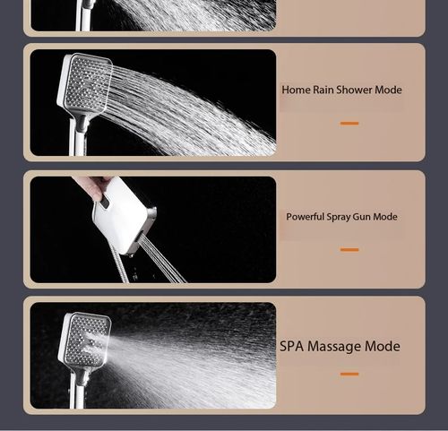 Super High Pressure Shower Head Water Saving Bathroom Spray Nozzle Easy Install for Kenya Homes