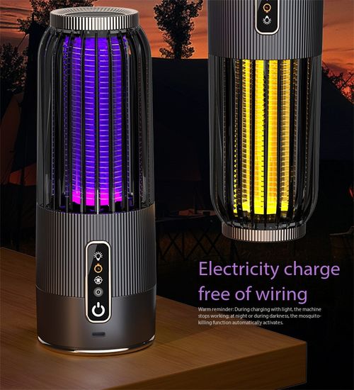 Eco-Friendly Solar Powered Mosquito Trap with USB Backup - Dual Charge Insect Killer Lamp Kenya