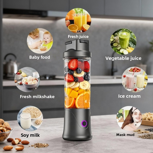Large-Capacity Juicer: New Portable, Compact, Wireless-Charging Fruit Juice Cup for Home Use