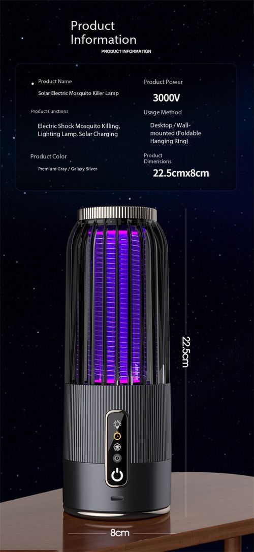 Eco-Friendly Solar Powered Mosquito Trap with USB Backup - Dual Charge Insect Killer Lamp Kenya