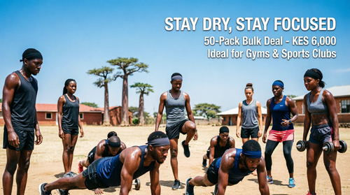 Premium Sports Headband - Sweat-Wicking & Quick-Dry Hair Band for Running, Gym & Outdoor Sports in Kenya