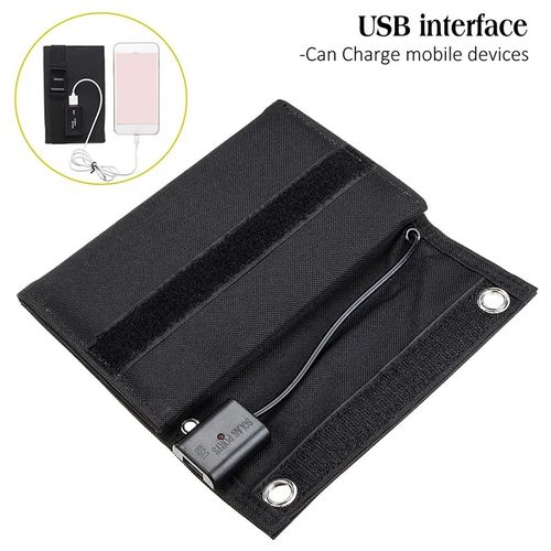 20W Solar Power Backup for Kenya - Foldable Monocrystalline Charger Bag, USB Charging During Blackouts