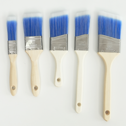 Paint Brushes 6 Pack Treated Wood Handle for Walls Furniture & Stains 1 1.5 2 2.5 Inch Versatile Easy Application Smooth Even Finishes