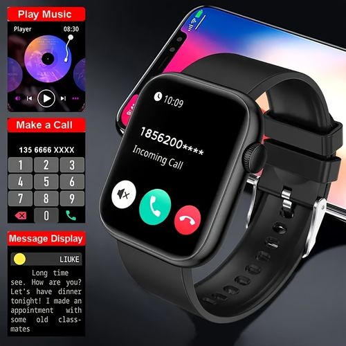 Non-invasive Blood Pressure, Uric Acid, Heart Rate, Blood Oxygen & Sleep Monitoring Watch — Health Tracker for the Elderly