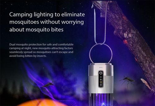 Eco-Friendly Solar Powered Mosquito Trap with USB Backup - Dual Charge Insect Killer Lamp Kenya