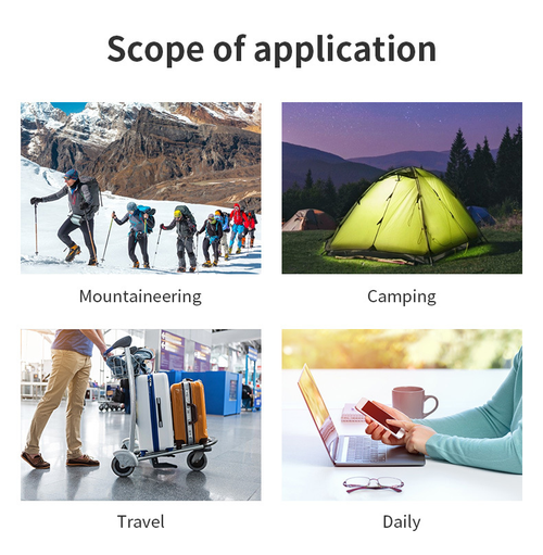 50000mAh Large Capacity Solar Wireless Power Bank with LED Camping Lantern - Fast Charge Outdoor Portable Charger (Private Mold)