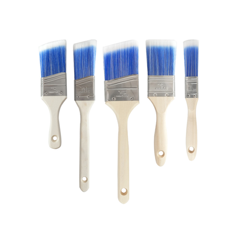 Paint Brushes 6 Pack Treated Wood Handle for Walls Furniture & Stains 1 1.5 2 2.5 Inch Versatile Easy Application Smooth Even Finishes