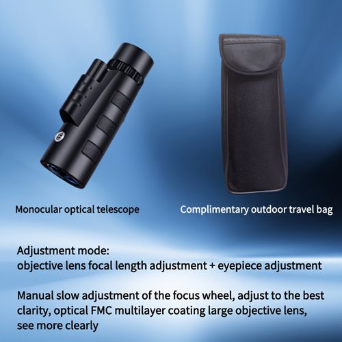 1 x 10X40 single tube telescope with manual focusing - High magnification of 10 times and a 40mm large aperture objective lens, suitable for bird watching, camping, hiking, sports, and traveling - Compact and portable design, durable and sturdy, ideal gift