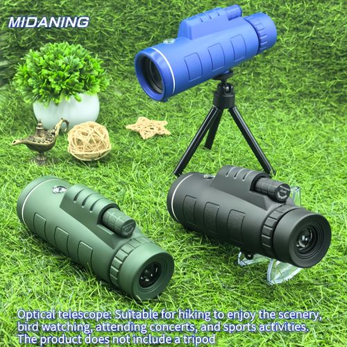 1 x 10X40 single tube telescope with manual focusing - High magnification of 10 times and a 40mm large aperture objective lens, suitable for bird watching, camping, hiking, sports, and traveling - Compact and portable design, durable and sturdy, ideal gift