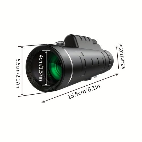 1 x 10X40 single tube telescope with manual focusing - High magnification of 10 times and a 40mm large aperture objective lens, suitable for bird watching, camping, hiking, sports, and traveling - Compact and portable design, durable and sturdy, ideal gift