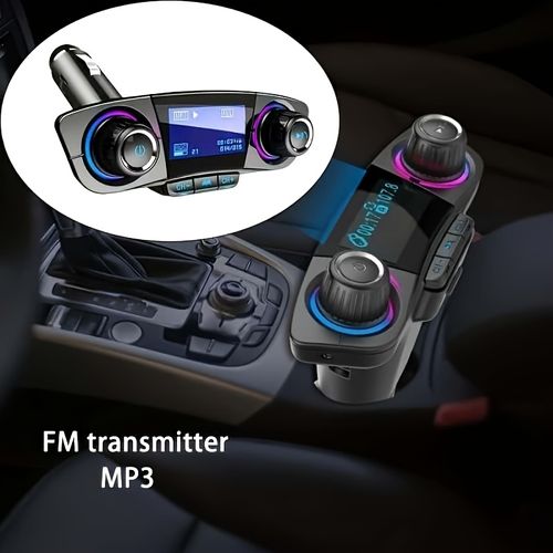 1 PC Car MP3 Player with Card Slot, AUX Bluetooth Receiver, Multi-functional Car USB Drive, Music Playback, Hands-Free Calling, Mobile Phone Charger, Car Bluetooth FM Transmitter, Car Accessories, Mobile Phone Accessories, Gift