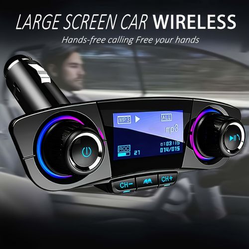 1 PC Car MP3 Player with Card Slot, AUX Bluetooth Receiver, Multi-functional Car USB Drive, Music Playback, Hands-Free Calling, Mobile Phone Charger, Car Bluetooth FM Transmitter, Car Accessories, Mobile Phone Accessories, Gift
