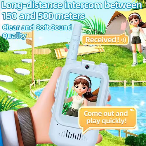 Creative Kids Video Walkie Talkie Two-Way 1500ft Range Cool Voice Effects