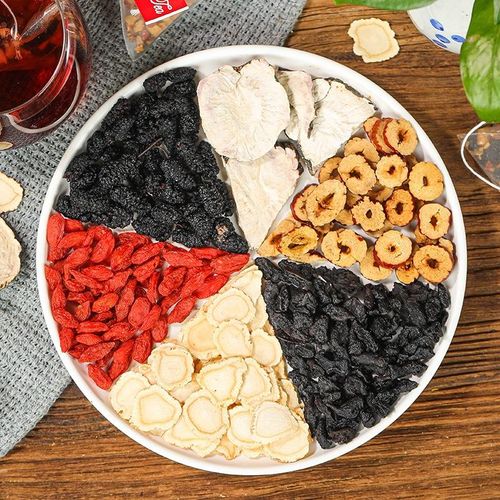 Ginseng Brain-Boosting Tea with Goji Berries and Mulberries - Ten Treasures for Men Ancient Formula White Tea 5g*20 Health Tea