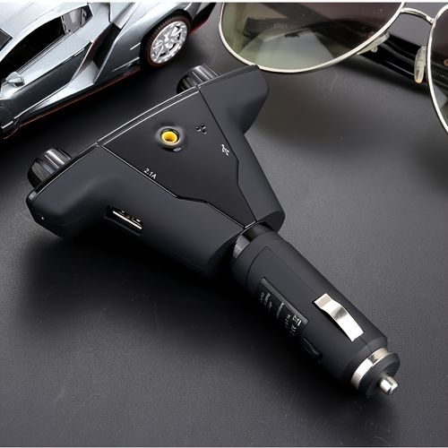 1 PC Car MP3 Player with Card Slot, AUX Bluetooth Receiver, Multi-functional Car USB Drive, Music Playback, Hands-Free Calling, Mobile Phone Charger, Car Bluetooth FM Transmitter, Car Accessories, Mobile Phone Accessories, Gift