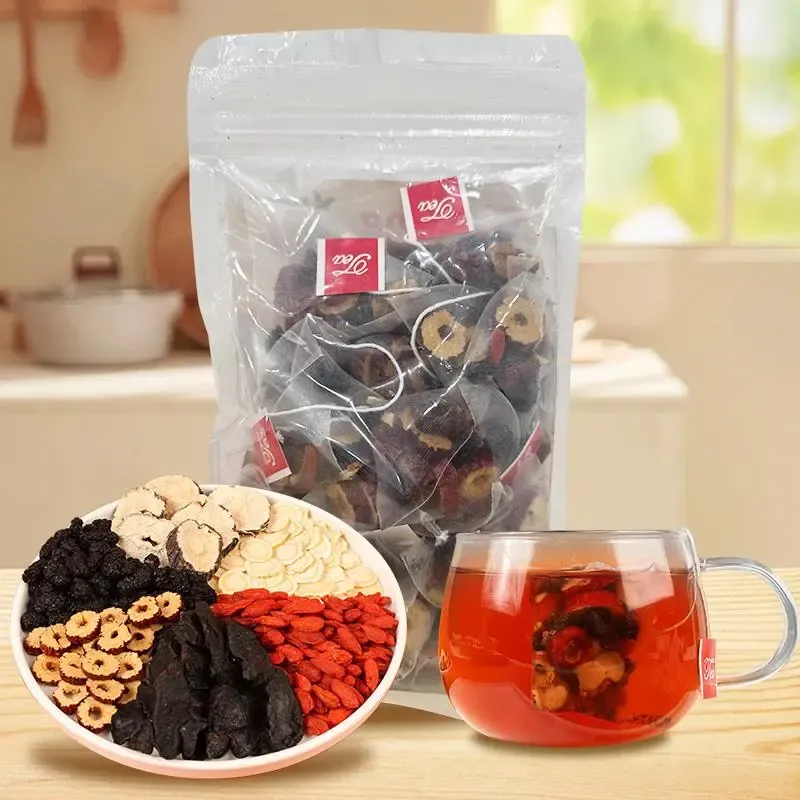 Kidney Tea Formula Ginseng Eight Treasures Tea Organic Kidney Traditional Kidney Cleansing Tea Cleanse Tea Ginseng Red Date Natural Chinese Herbal Tea Bags For Men Women healthy cleanse detox tea
