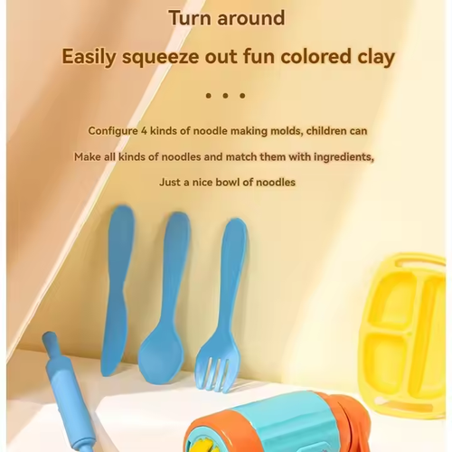 Children's toy set plasticine noodle machine handmade DIY clay clay color mud mold