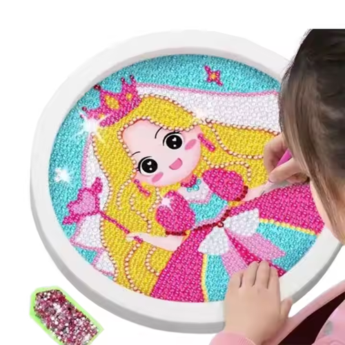Children's diamond stickers handmade DIY diamond stickers polka dot diamonds little girl toys