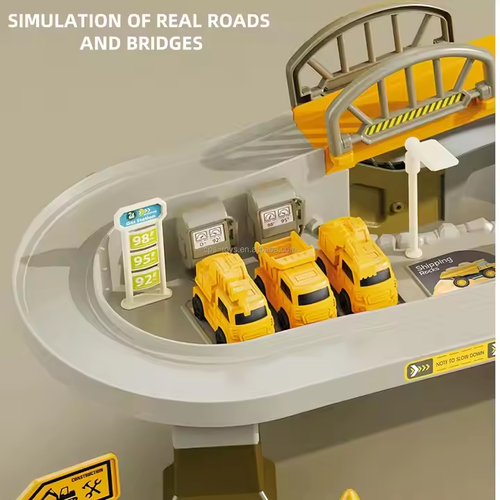Car race track parking aerospace toy race track car set game children's toys