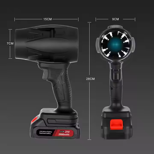 Turbo Jet Blower, Cordless Turbo Super Power Air Duster, Handheld Powerful Dryer for Car Dust Cleaning, Car Drying after Wash, Snow Removal, Outdoors BBQ, Removing Dust from Electronics Computer Keyboard Case Laptop, Perfect Present for Man Gift
