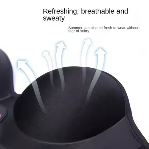 Portable rechargeable breast massager with heating, vibration and massage functions