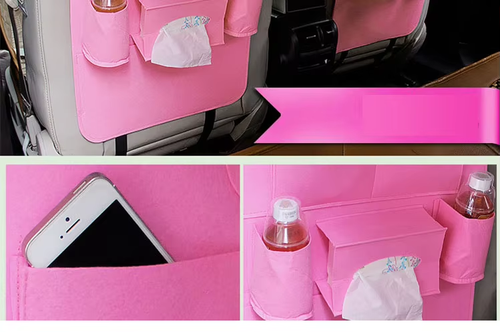 Vehicle Storage Bag Multi-function Seat Back Storage Box Hanging Bag