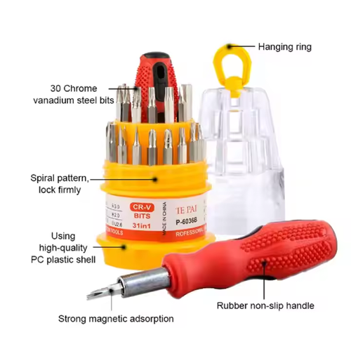 31 in 1 screwdriver combination set multi-function repair multi-purpose screw tool set