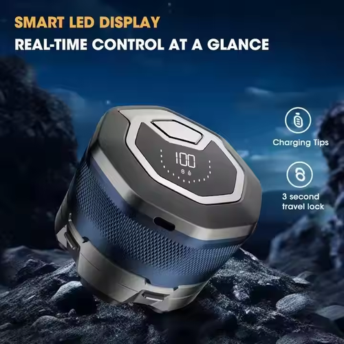 Cordless 6D Bald Trimmer Rotary Electric Shaver Powerful Waterproof Body Shaver