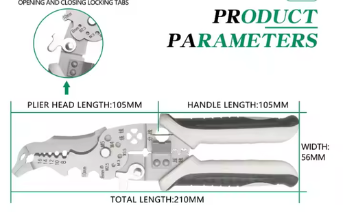Multifunctional Professional Wire Stripper Industrial Electrician Pliers