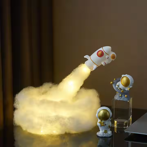 DIY creative rocket light astronaut night light bedside decoration ins atmosphere light children's gift