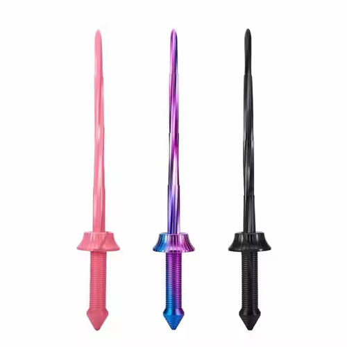 Plastic 3D spiral sword simulation gravity sword cool toy