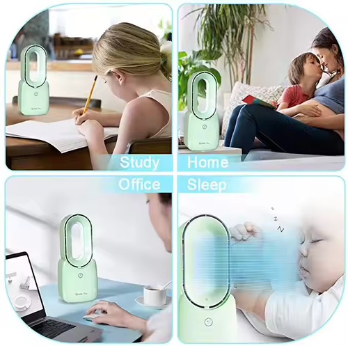 Household ultra-quiet fan bladeless fan rechargeable portable desktop bladeless fan
