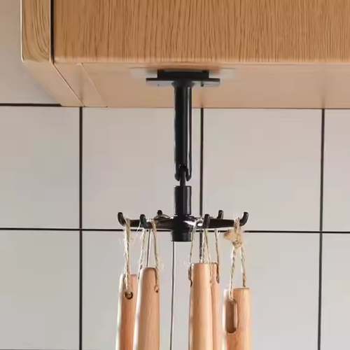 Rotating folding hook 360 degree hook self-adhesive 180 degree vertical flip hook home kitchen bathroom bedroom