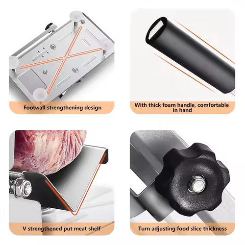 Home multifunctional stainless steel manual slicer for meat, vegetables, fruits, etc.