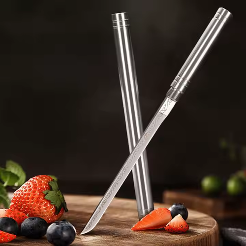 Portable professional chef's knife made of high carbon steel for cutting and cooking